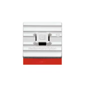 HellermannTyton FMB4APT-A-PA66HS-WH Flexibler Klebebefestigungssockel für Kabelbinder 28x28mm Weiß
