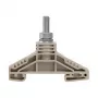 Weidmüller WF 6 Anschlussklemme 35 mm², Bolzenanschluss, 125 A, 1000 V, dunkelbeige