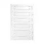 Weidmüller SFX 11/60 MC NE WS Leiterkennzeichnung, 60 x 11 mm, PA66, weiß, 60 Stück