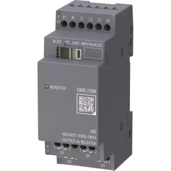 Siemens LOGO! DM8 6ED1055-1FB00-0BA3 Digitales Erweiterungsmodul 4DI/4DO Relais 115-230V AC/DC