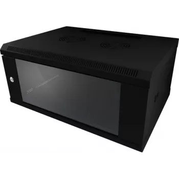 ALLNET ALL-SMC6622SCHWARZ 19 Zoll 2U Rackgehäuse für Medienkonverter, 16 Steckplätze, Schwarz