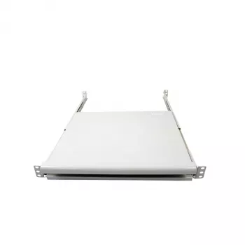 ALLNET 19 inch Zubehör-Ablage, ausziehbar, für 1000mm Schranktiefe, hellgrau, 750-850mm