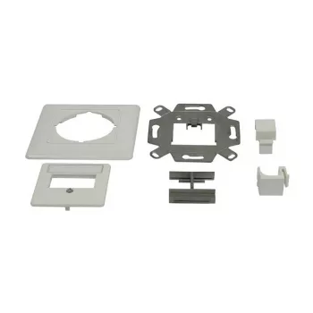 Synergy 21 Keystone-Modulträger Unterputzdose für 2x TP-Modul Reinweiß 180°