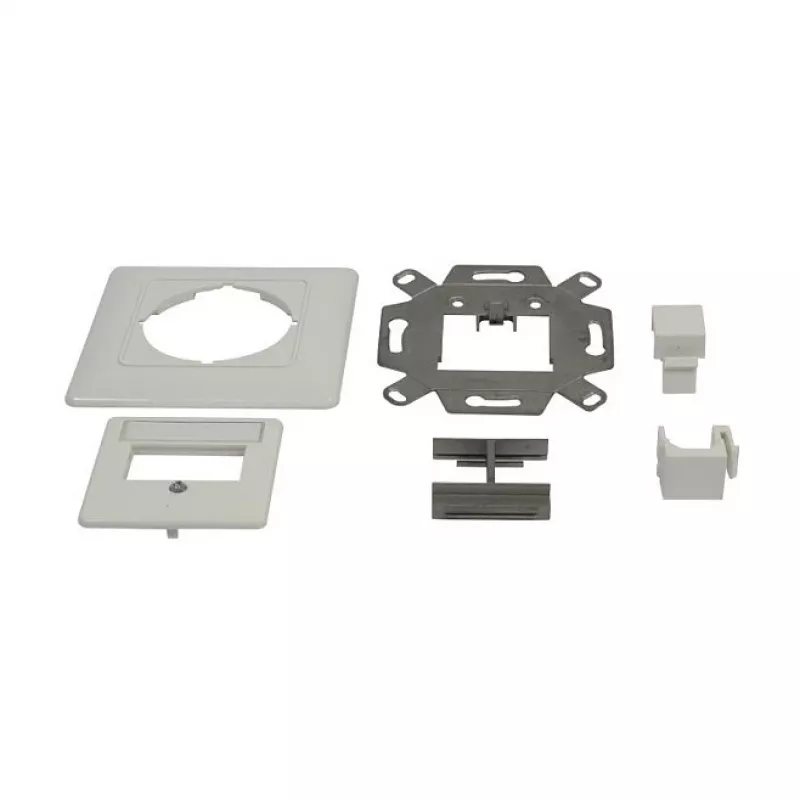 Synergy 21 Keystone-Modulträger Unterputzdose für 2x TP-Modul Reinweiß 180°