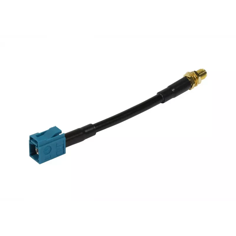 ALLNET Antennenkabel LMR-195 SMA-Buchse auf Fakra-Buchse Waterblue Keycode Z 10cm