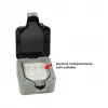 Synergy 21 Keystone-Modulgehäuse Aufputz IP66 mit Vorhängeschlossöse, Lichtgrau (RAL 7035) - S216381