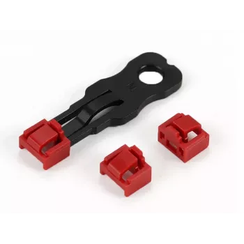 ALLNET TP/RJ45 Blocker Red 10er-Pack mit Sicherheitsschlüssel, Staubschutzkappe, Netzwerksicherheitsschloss (ALL-TP-RJ45-Blocker-10PCS)