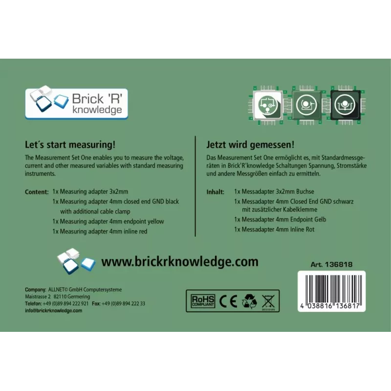 ALLNET ALL-BRICK-0637 4-Kanal-5V-Relais-Modul für Arduino Raspberry Pi