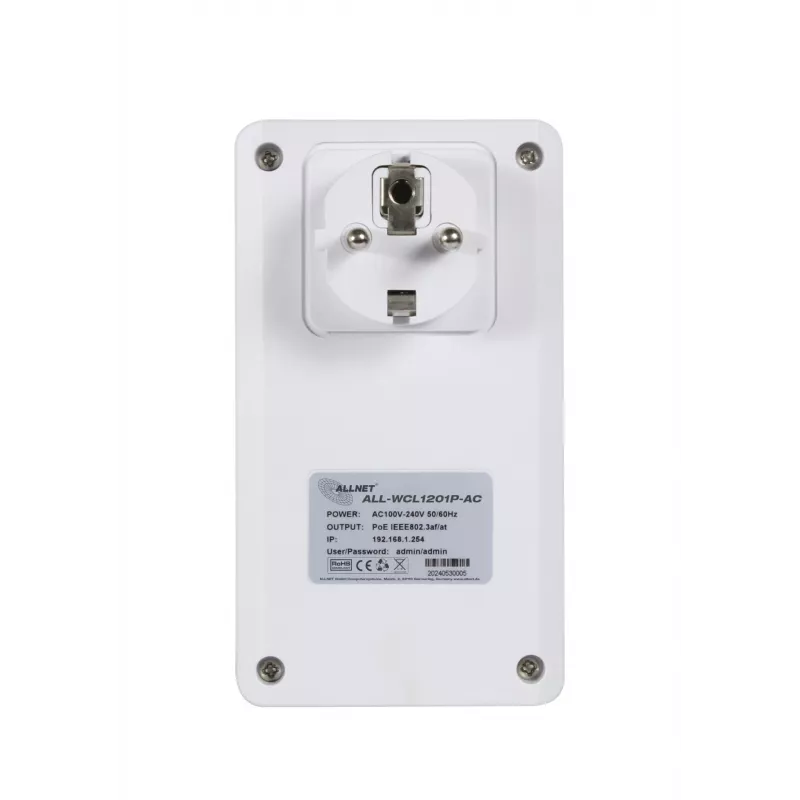 ALLNET Wireless Client mit PoE Out 2,4 GHz und 5 GHz AC - Wi-Fi - 1,2 Gbit/s (ALL-WCL1201P-AC)