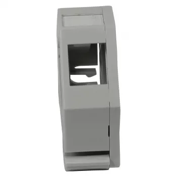 Synergy 21 S215416 Keystone DIN-Schienen-Modulträger für 1x TP-Modul, Grau