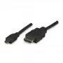 ALLNET HDMI auf Micro HDMI Kabel 1m 4K/60Hz Schwarz (ALL-HDMI-Micro-1m)