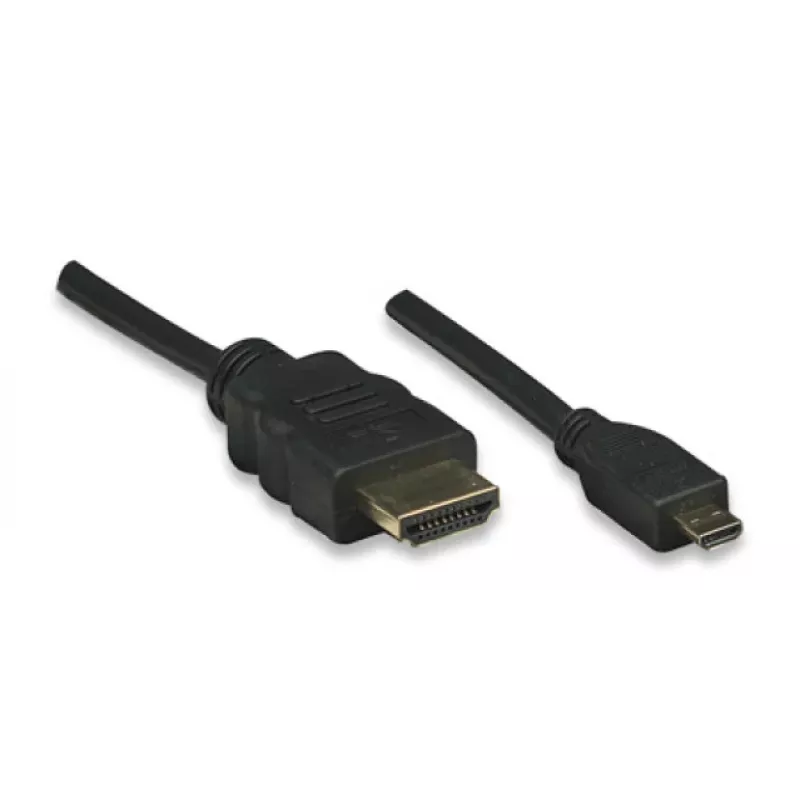 ALLNET HDMI auf Micro HDMI Kabel 1m 4K/60Hz Schwarz (ALL-HDMI-Micro-1m)