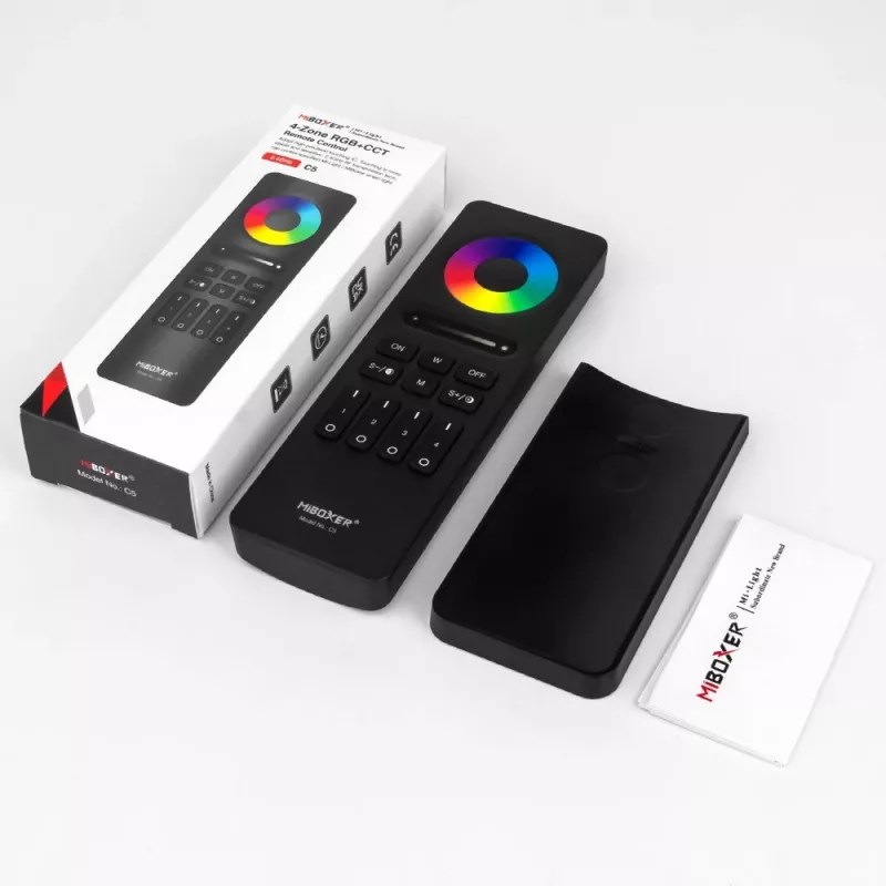 Miboxer Synergy 2.4GHz RGB+CCT 4-Zonen-LED-Fernbedienung (C5-W)