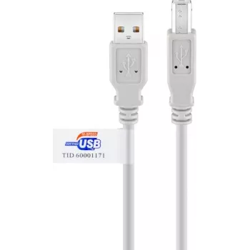 Goobay USB 2.0 Kabel 2m Grau
