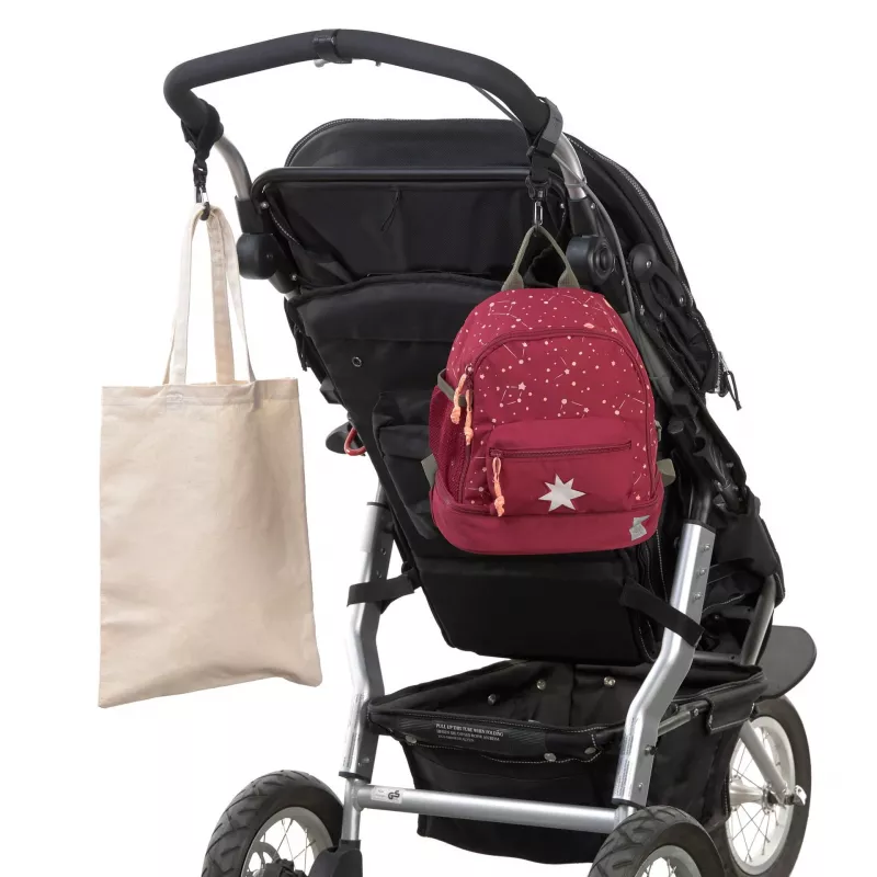 Lassig Casual Label Universal Kinderwagenhaken 2er-Set Schwarz LHO01