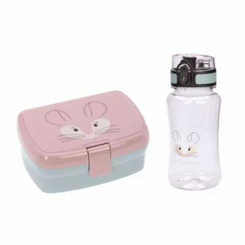 Lassig About Friends Chinchilla 2-teiliges Set: Brotdose + Tritan-Flasche 460 ml