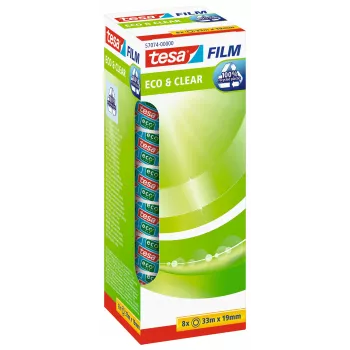 Tesa 57074-00000-00 Standard Office Tape - 33 m - Transparent - 19 mm - 8 Rolls