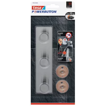Tesa Powerbutton Classic Hakenleiste Edelstahl (59334-00000-01)