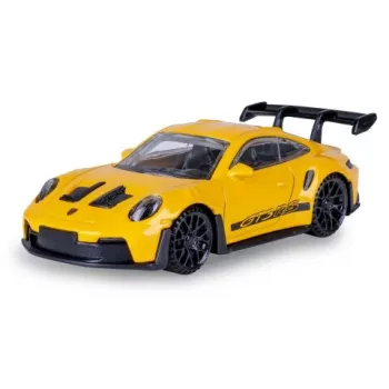 JAMARA Porsche 911 GT3 RS 1:43 Gelbes Druckguss-Modellauto (402238)