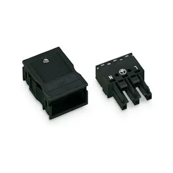 WAGO 770-103 WINSTA® MINI 3-poliger Steckverbinder, schwarz