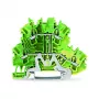 WAGO 2002-2207 Doppelstock-4-Leiter-Erdungsklemme, 2,5 mm²