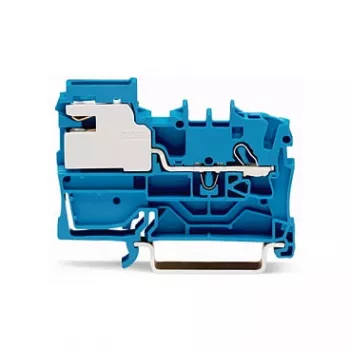 WAGO 2002-7114 1-Leiter-N-Trennklemme, 2,5 mm, Push-in CAGE CLAMP, Blau