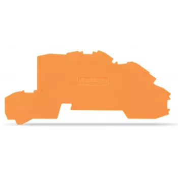 WAGO 2003-7692 Trennplatte für Trennklemmen, Orange, 0,8 mm Dicke, 96 mm Länge, 42,3 mm Höhe, 2,45 g