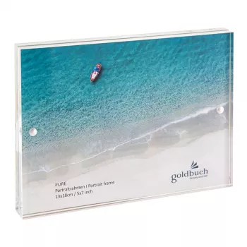 Goldbuch Pure Acrylglas Transparenter Einzelbilderrahmen 13 x 18 cm Rechteckig 180 mm