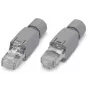 WAGO 750-975 RJ-45 Systemkabel-Steckverbinder für WAGO I/O System 750, Grau, IP20