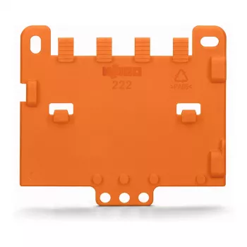 WAGO 222-505 5-Leiter Kompakt-Steckverbinder, 0,08-4 mm², transparent/orange