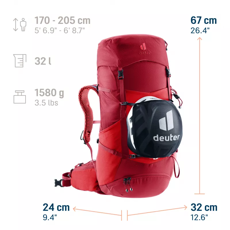 Deuter Futura Pro 32 Wanderrucksack - Cherry/Masala