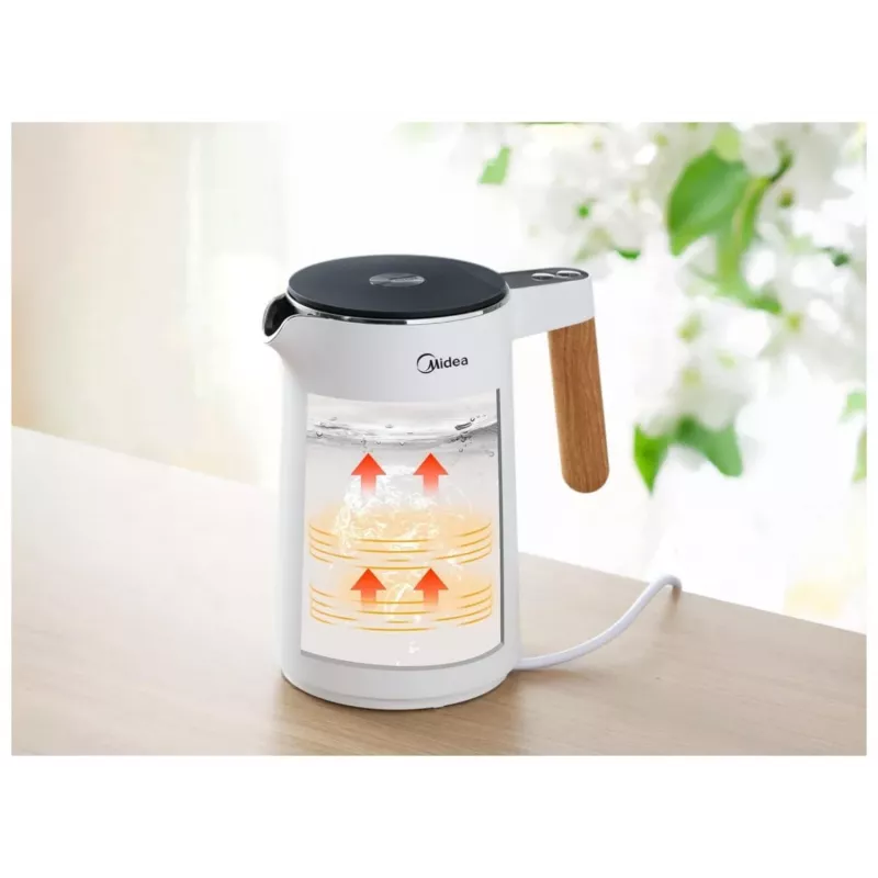 Midea MK-HE1533 Weißer Wasserkocher 1,5L 2200W