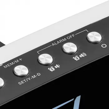 PEDEA FM Radio Wecker / Projektionswecker, Schwarz