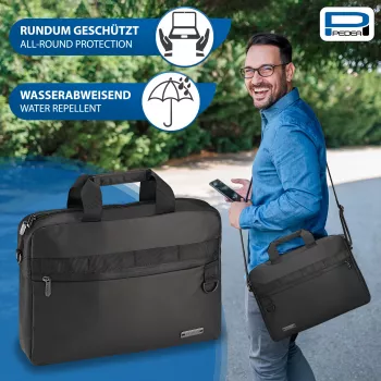 PEDEA Notebook Clutch 17,3 inch (43,9 cm) - Schwarz