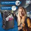 PEDEA Clutch Notebook Rucksack 15,6 inch (39,6 cm) - Schwarz