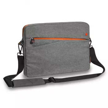 PEDEA Fashion grau/orange Tablet-Hülle für Samsung Galaxy Tab S9+ / Galaxy Tab S7