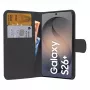 PEDEA Book Cover Classic für Samsung Galaxy S26 Plus, Schwarz