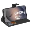 PEDEA Book Cover Classic für Samsung Galaxy S26 Plus, Schwarz