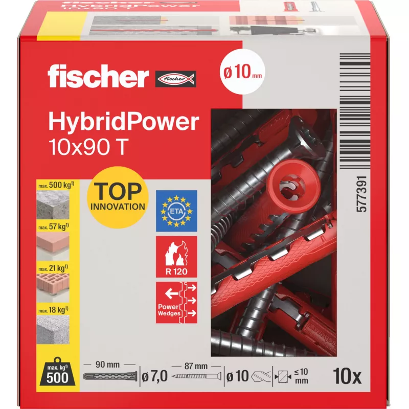 Fischer HybridPower 10x90 T Schraube