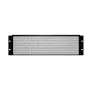 Adam Hall 87223VR 19 inch 3U Stahl-Rackblende Schwarz 1,5 mm