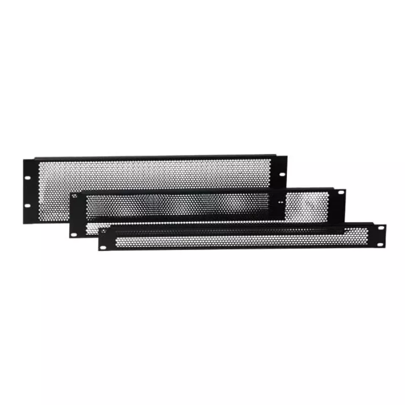 Adam Hall 87223VR 19 inch 3U Stahl-Rackblende Schwarz 1,5 mm