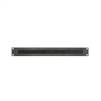 Adam Hall 19 inch 1U Rack-Blindplatte mit Bürstenstreifen 87221BRUSH Schwarz