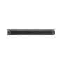Adam Hall 19 inch 1U Rack-Blindplatte mit Bürstenstreifen 87221BRUSH Schwarz