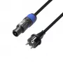 Adam Hall Power Cord CEE 7/7 auf powerCON NAC3FCA Male, Schwarz, 5 m