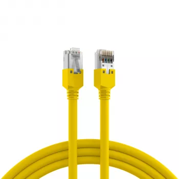 EFB Elektronik RJ45 Patchkabel Cat.5e SF/UTP LSZH Draka UC300 TM11 Gelb 15m