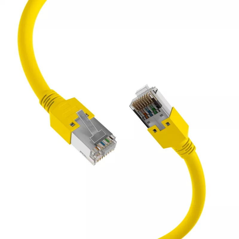 EFB Elektronik RJ45 Patchkabel Cat.5e SF/UTP LSZH Draka UC300 TM11 Gelb 15m