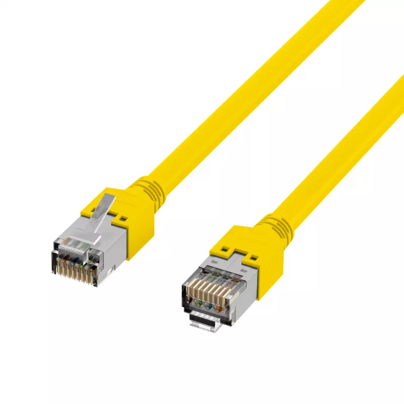 EFB Elektronik RJ45 Patchkabel Cat.5e SF/UTP LSZH Draka UC300 TM11 Gelb 15m