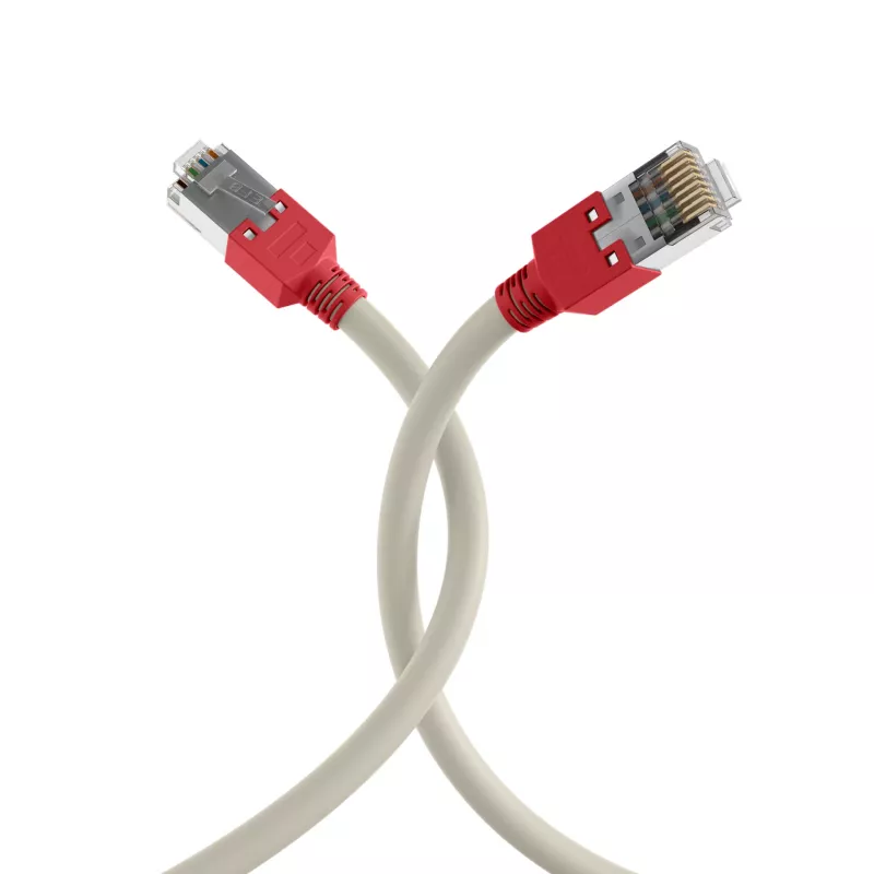 EFB Elektronik RJ45 Patchkabel Cat.5e F/UTP LSZH Draka UC300 TM11rt Crossover Grau 0,5m