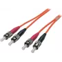 EFB ECOFIBER Duplex Jumper ST-ST 50/125 µm OM2 LSZH Orange 3,0 mm 20 m