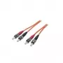 EFB Elektronik ECOFIBER Duplex Jumper ST-ST 62.5/125µm OM1 LSZH Orange 3,0mm 5m